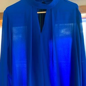 Cato royal blue blouse